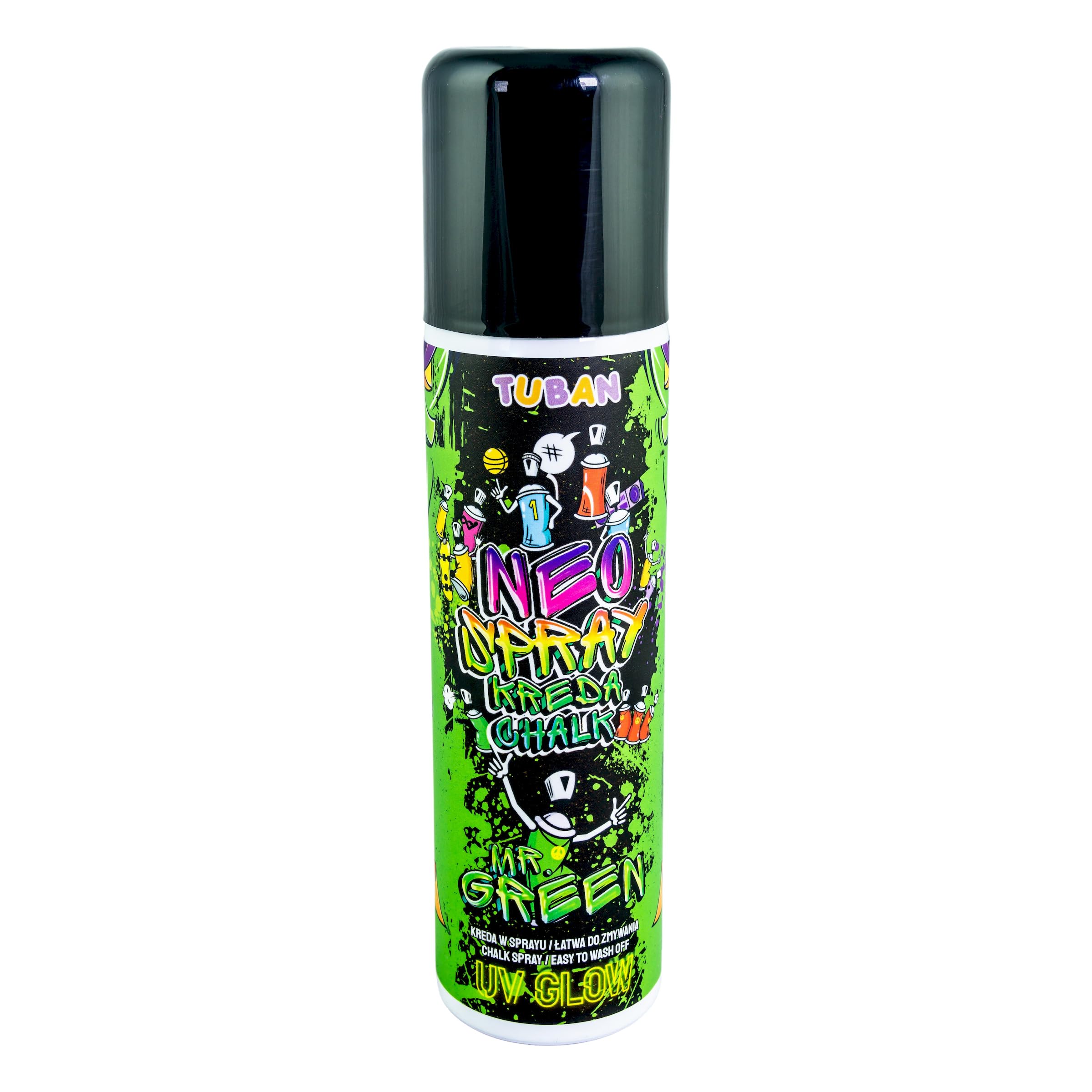 Spray de tiza neón de alta visibilidad fácil de limpiar