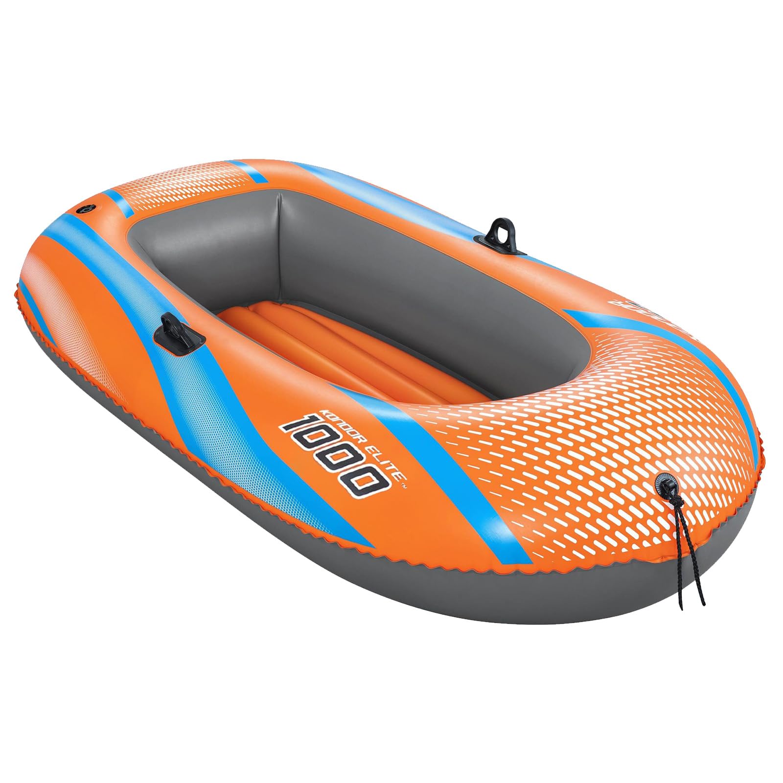 Barca da pesca gonfiabile per una persona, gonfiabile, in PVC 1100D, con 3 camere d'aria, barca gonfiabile, piccola barca, gonfiabile, One-Man Raft, 149 x 85 x 38 cm