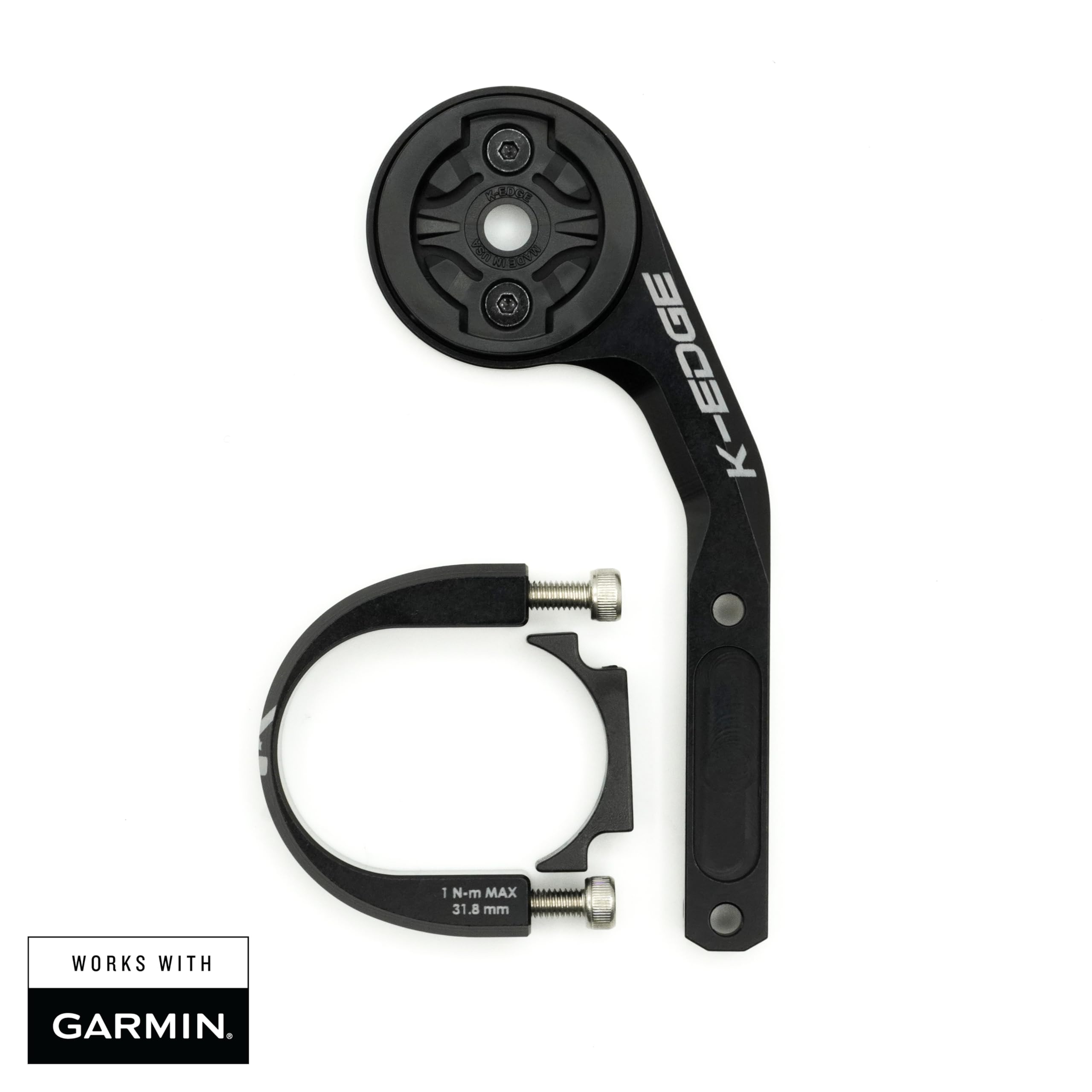 Amazon.co.jp: K-EDGE Garmin Sport Mount, Black, 31.8mm : Automotive