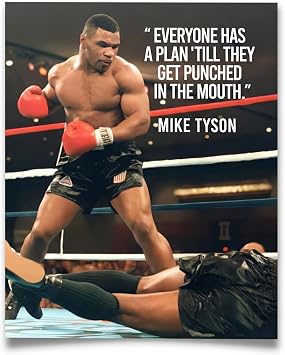 AMERICAN LUXURY GIFTS Everyone Has a Plan Boxing Wall Art, 8x10