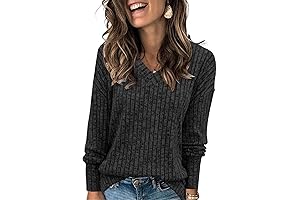 Women's V Neck Long Sleeve Sweaters: Fall Fashion Essentials