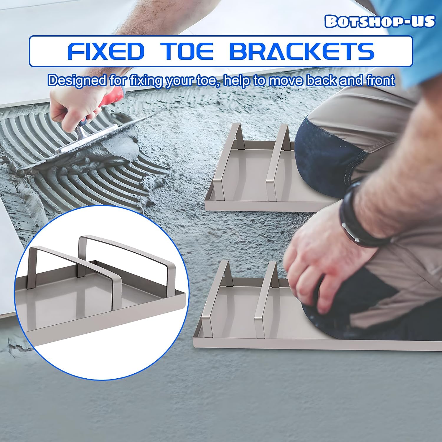 Gdrasuya10 Concrete Knee Boards Slider Knee Boards Stainless Steel Kneeboards Cement Kneeler Board Slider Tools Pair Moving Sliders for Concrete Finishing (28"x8"/without kneepad)