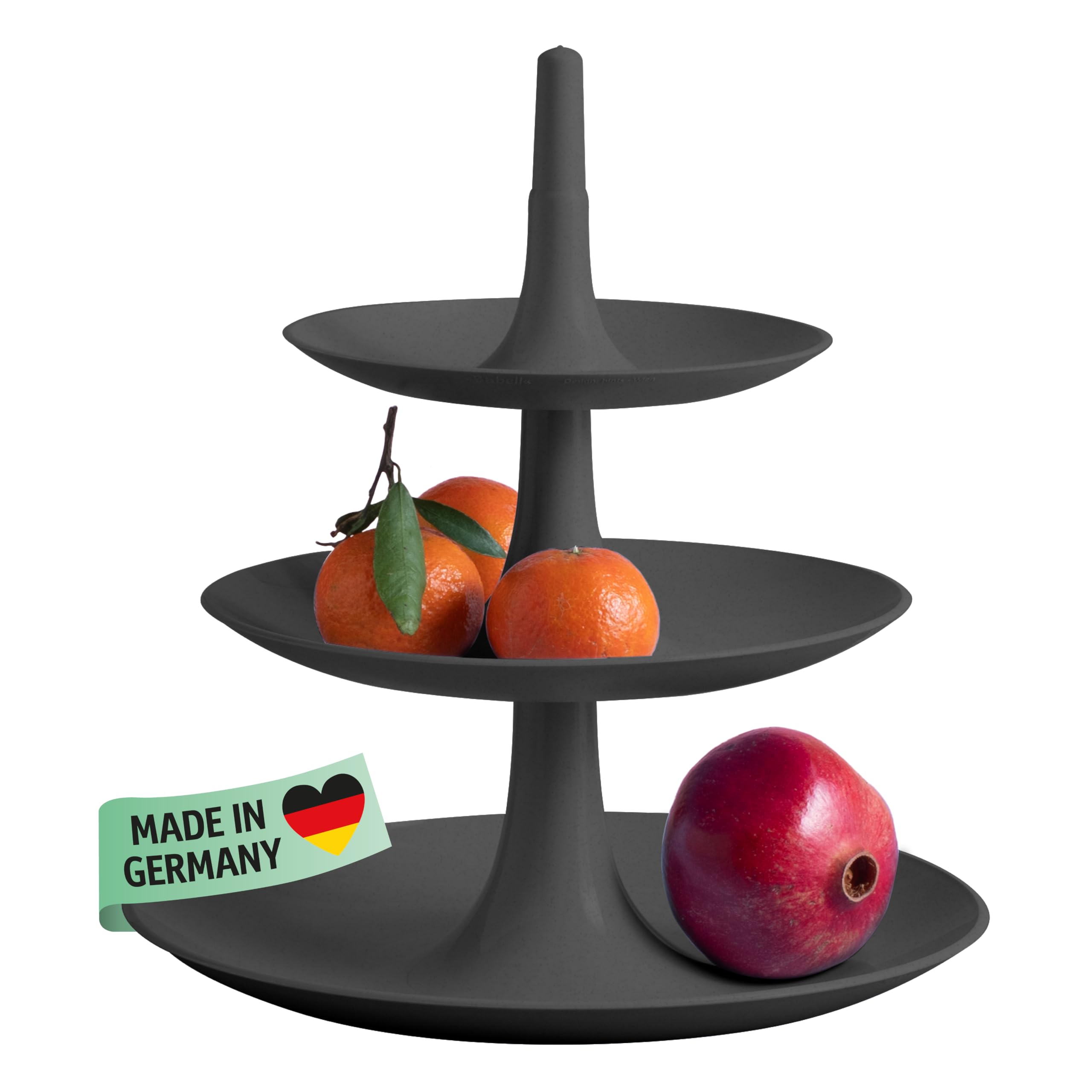 Soporte para servir pasteles de plastico biocircular Koziol BABELL L apilable