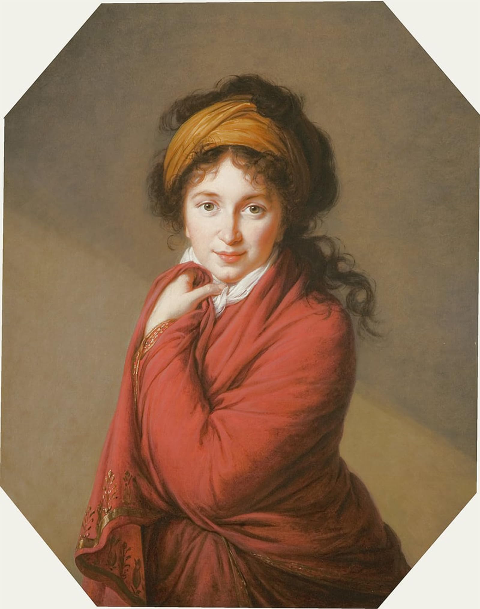 SERENDIPITP Vintage Picture Print on Canvas Wall Art Poster Portrait of the Countess Nikolai Nikolaevich Golovin by Elisabeth Louise Vigee Lebrun Artwork Print Poster for Wall Decor 60x90cm