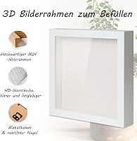 Muzilife 3D Mélykeret Üveges Képkeret Tárgyak Tárolásához 2