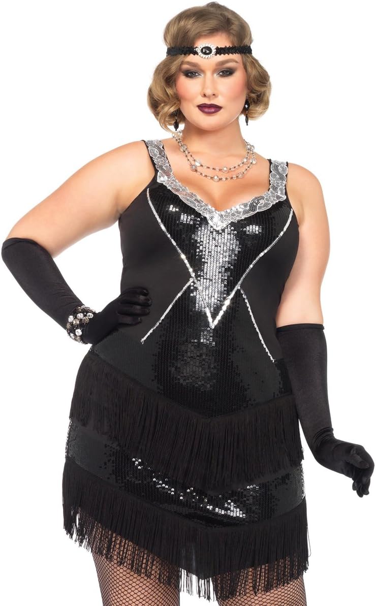 1920 plus size flapper dress Clearance