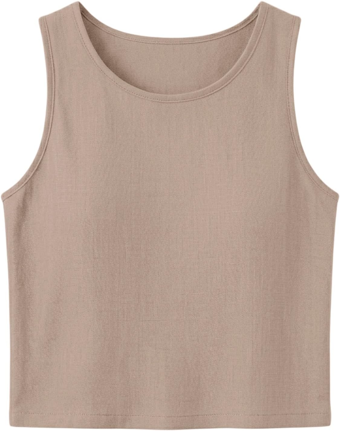 Linen Sets For Women 2 Piece Summer Sleeveless Tank Top High Waisted Wide Leg Pants Casual Vacation Outfits Lounge Set