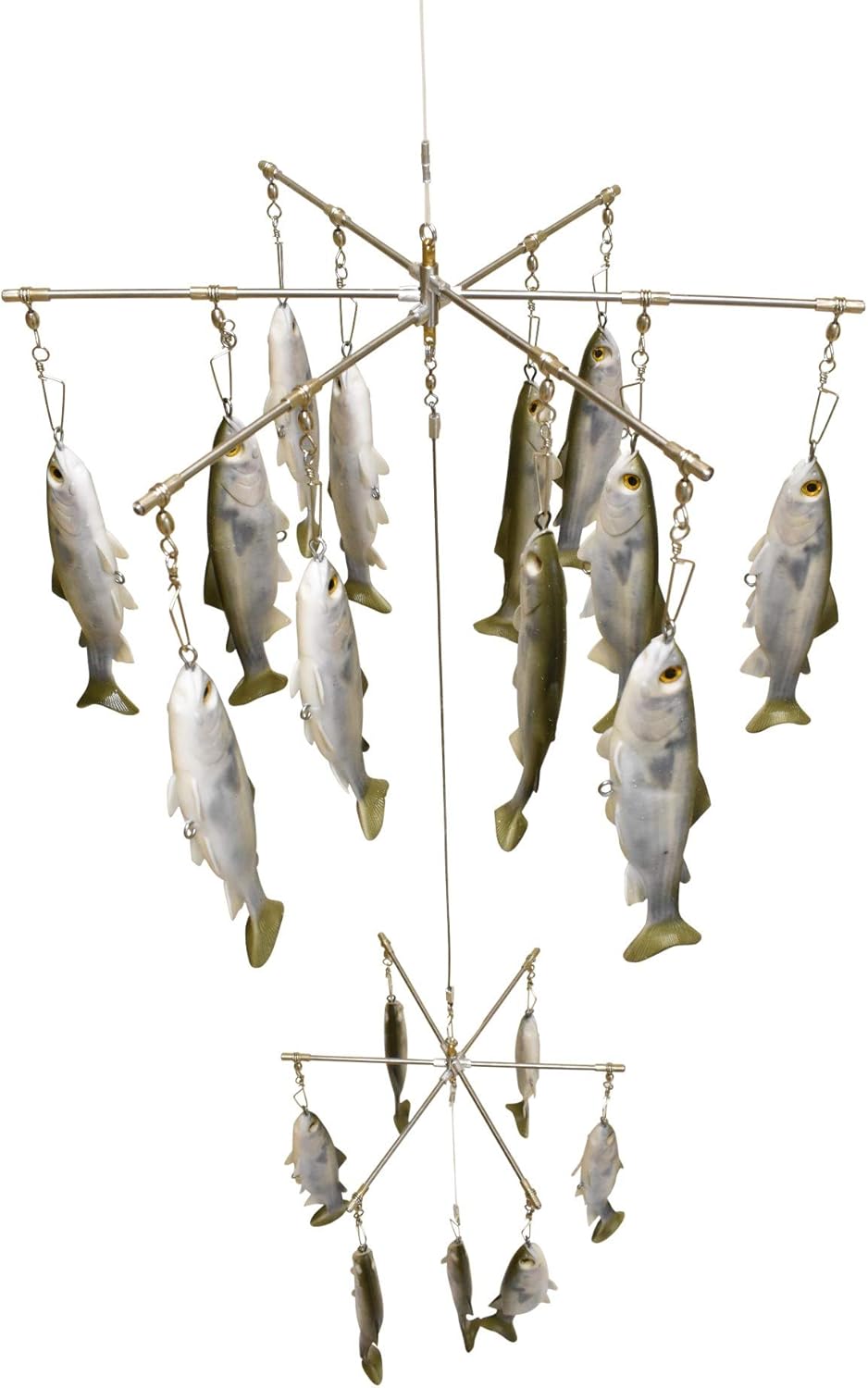 EatMyTackle Mullet Double Dredge Fishing Teaser | (19) 8 Inch Lifelike Fish