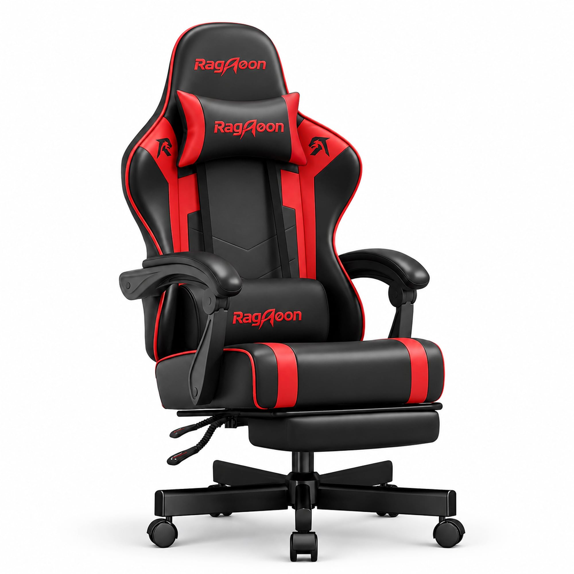 Riftracer Gaming Chair for Adult Gaming Chairs-Video Game Chairs SchwarzRot