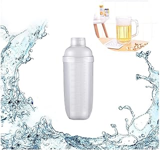 Shaker à Cocktail,Shaker à Cocktail Transparent Avec Balance Des Flacons Doseurs Avec Filtre à Glace Pour Les RéUnions de Famille Et Les RéUnions de Bar,Gradué MéLangeur Cocktail (1000ml/33oz)