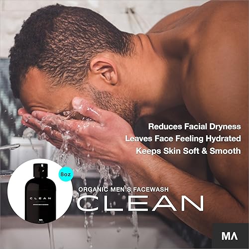 Miniatura 4 de MINAMUL Lavado facial para hombre  Exfoliante orgánico espumoso  Limpiador facial profundo diario para el acné  Seguro para tipos de piel grasa,