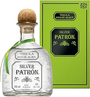 PATRÓN Silver Premium Tequila, Vol. 40%, 70 cl / 700 ml, creata in Messico con metodi artigianali in piccoli lotti a partire dal 100% della migliore agave Weber Blue