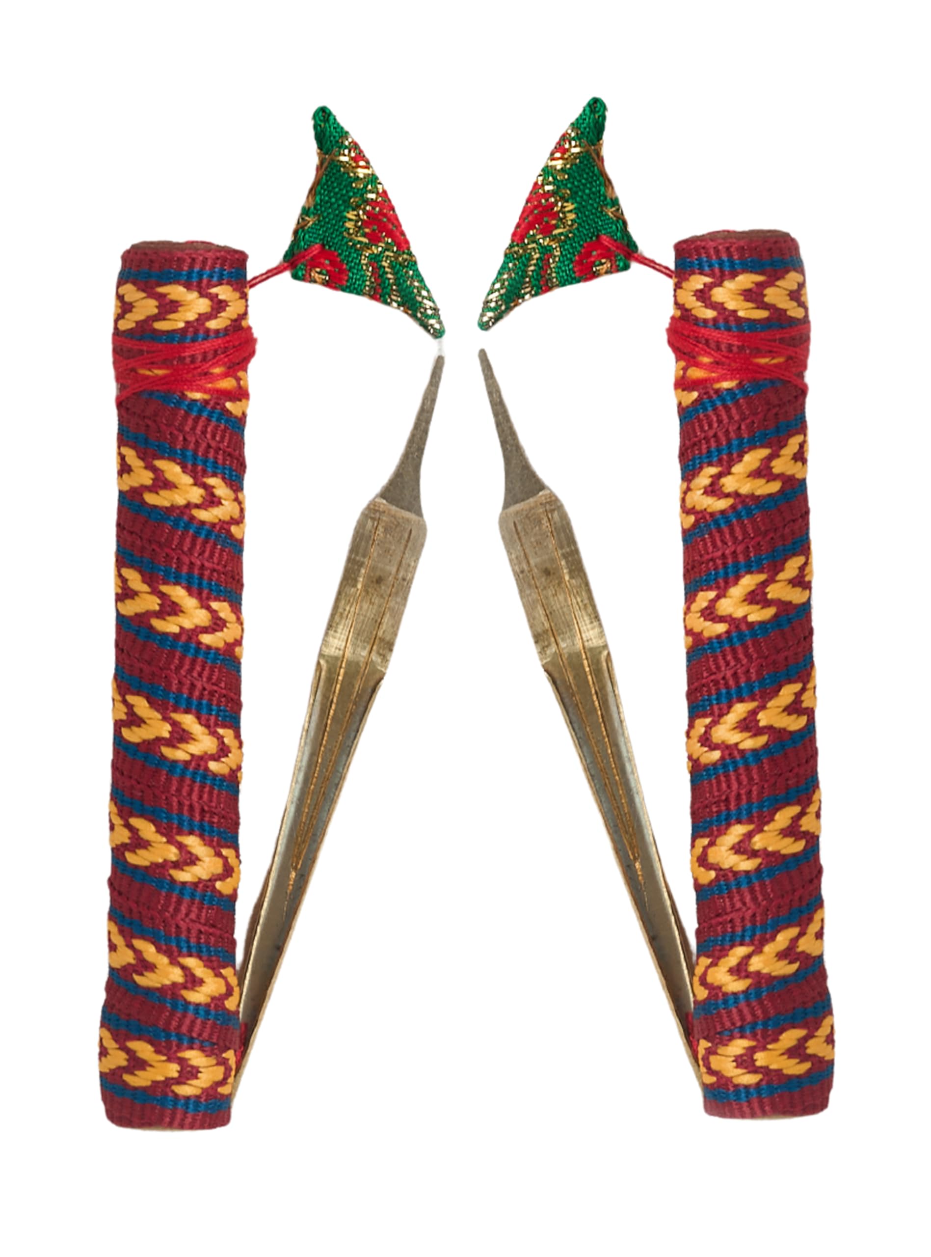 Lot of 2 TRIPLE Brass Jaw Jew's Mouth Harp lips DAN MOI Hmong vietnamese Vietnam (RANDOM colour) DMK3