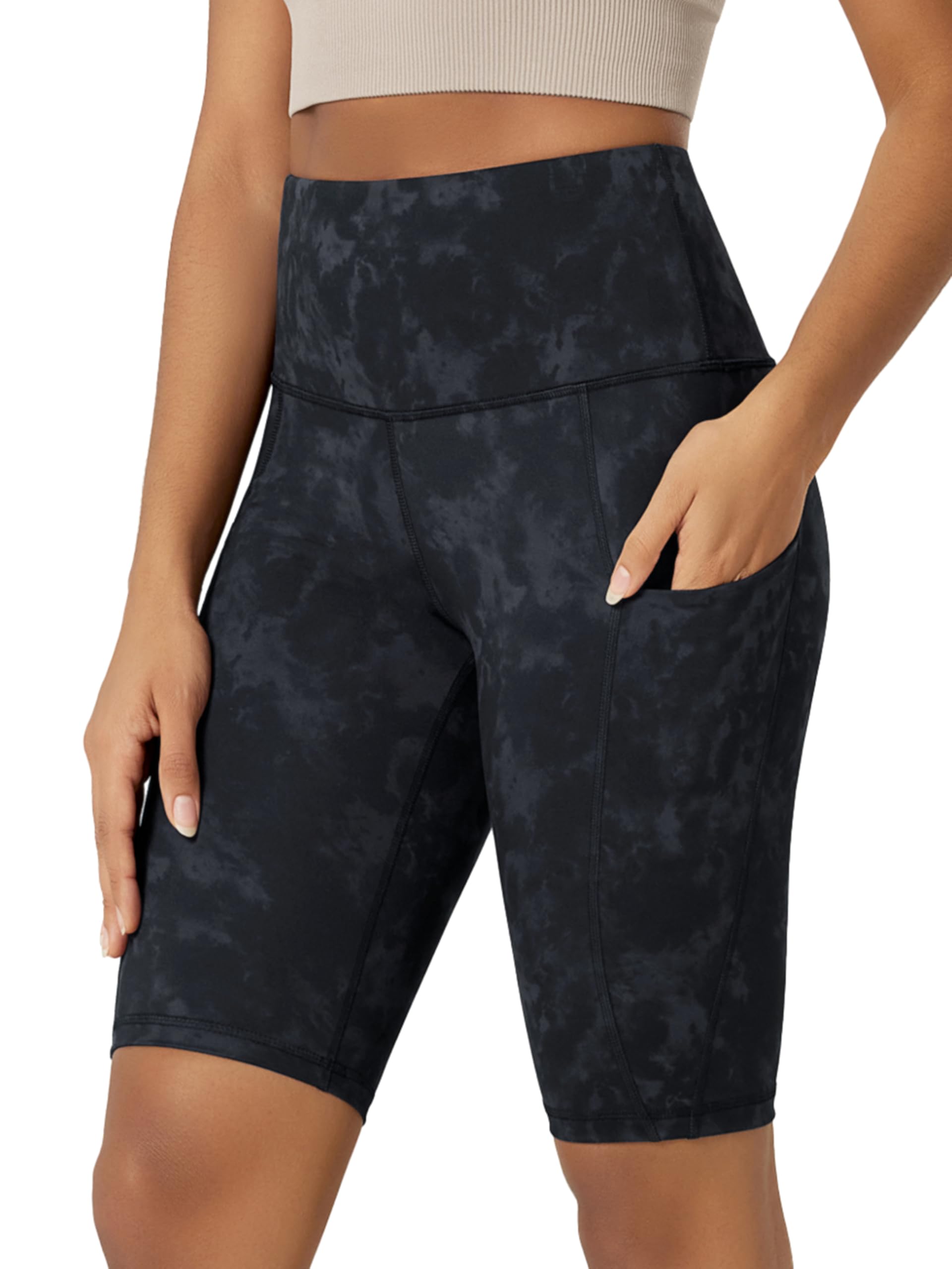 ODODOS Women's Tummy Control Biker Shorts 2.0 with Pockets High Waist Athletic Workout Yoga Shorts-3.5''/ 5"/ 8" / 10" Inseam