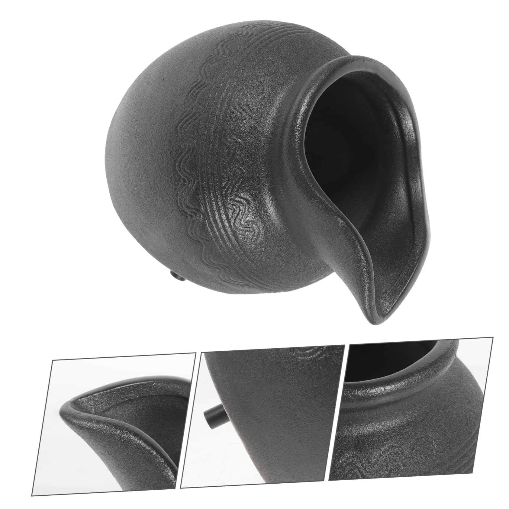 Vaso Fontana in Ceramica a Cascata Decorativa per Interni ed Esterni, Arredamento la Casa e Giardino, Design Compatto Circolazione D’acqua per Balconi e Cortili, Risparmio