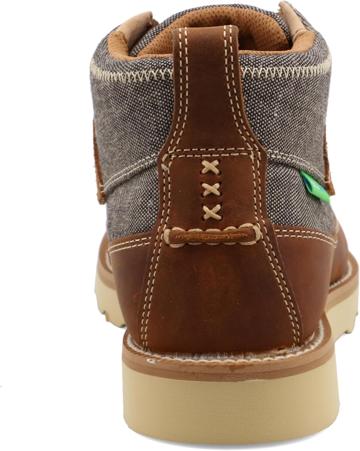 Twisted X Men's 4" Wedge Sole Boot, Round Toe, Dust & Brown, 8.5 M - Image 5