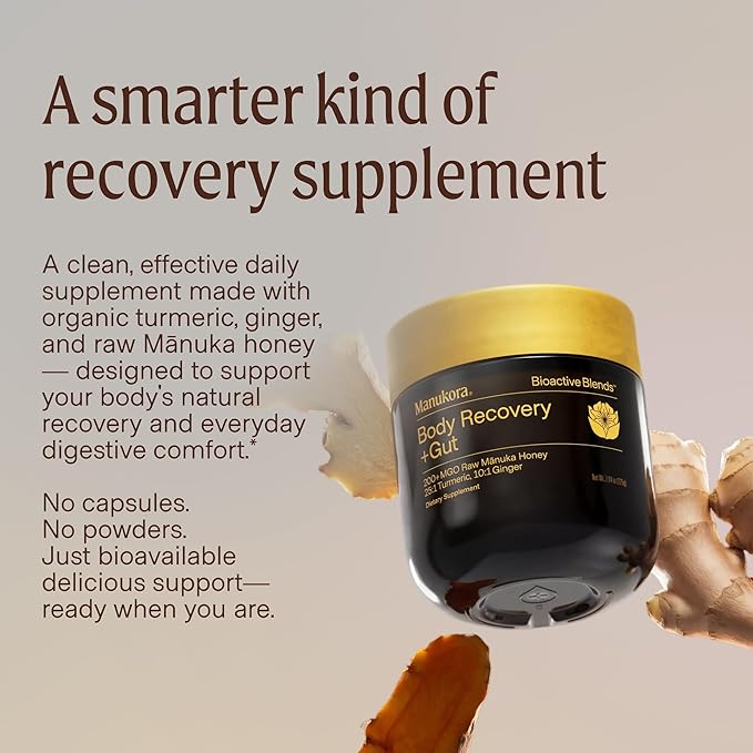 Body Recovery + Suplemento de Turmeric y Jengibre con Miel Manuka miniatura 2