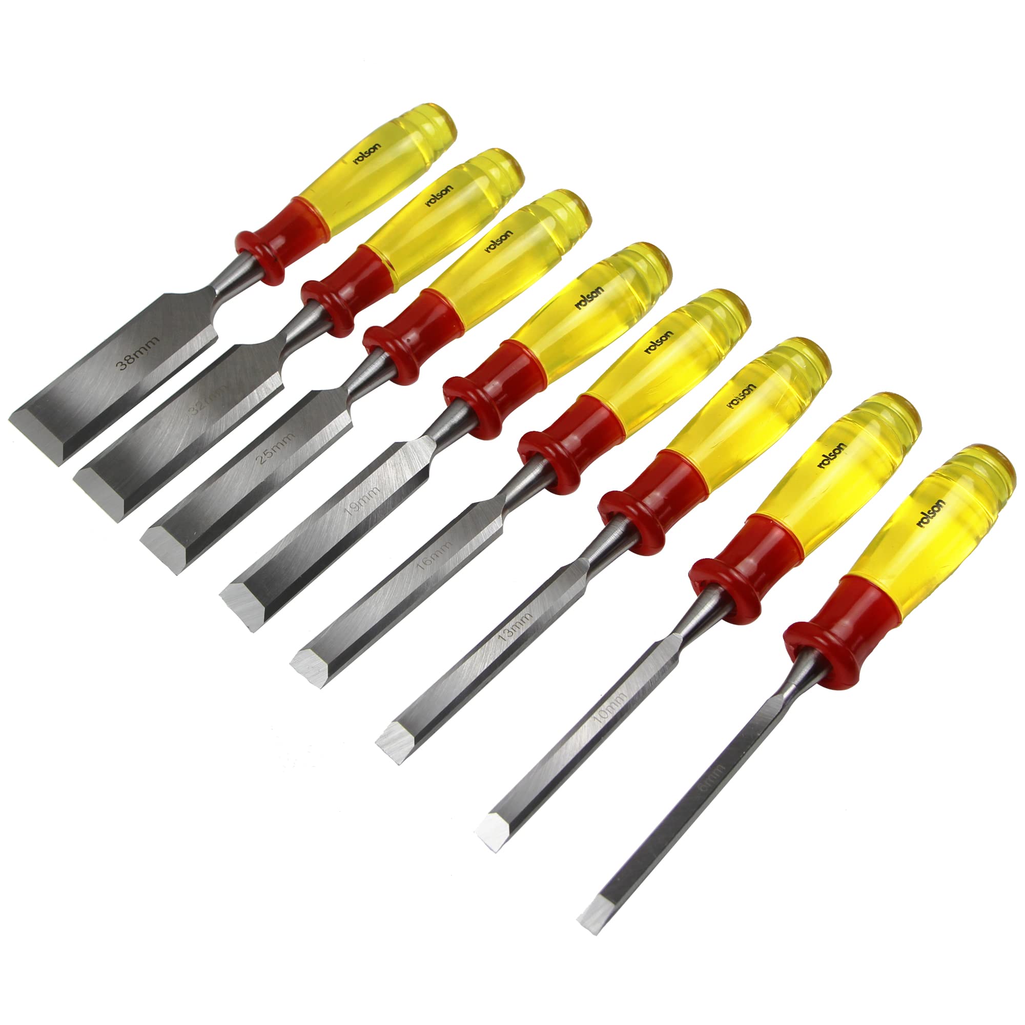 Ciseaux à bois lot de 8 outils de menuiserie Rolson 56180 manche robuste