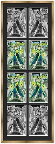 Miniatura 34 de Marco de cómic negro mate Para cómics publicados entre 1986 y el día actual (marco de madera maciza de cómic de la Edad Dorada), hecho