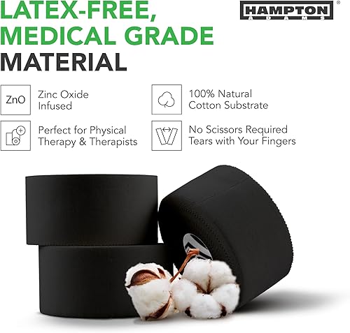 Vista 3 de Hampton Adams Socio oficial de UFC BJJ Como se ve en Shark Tank Cinta deportiva deportiva (paquete de 3) Fuerte fácil de rasgar sin residuos