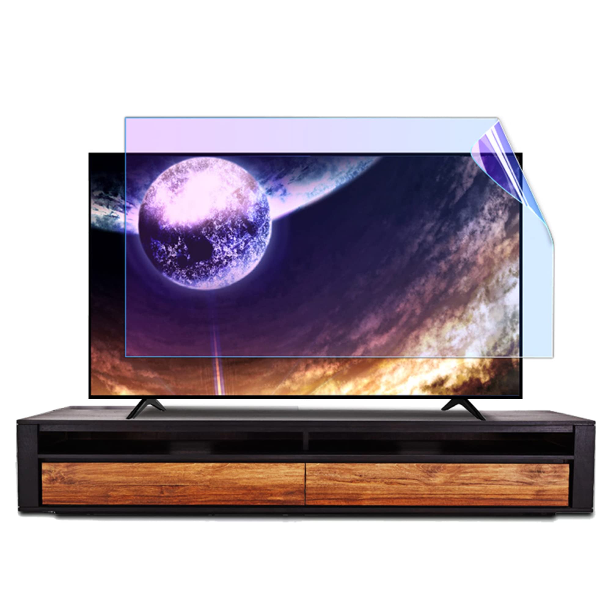 Protecteur d'écran TV anti-lumière bleue 1044x590 mm avec revêtement mat anti-rayures