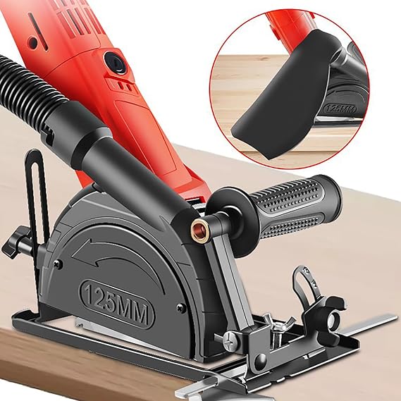 Angle Grinder Holder, Angle Grinder Stand Cutting Bracket, 0-45 Degree Adjustable Angle Grinder Accessories Dust Cover, Angle Grinder Machine Base Table Tool with Ruler for 100-125mm Angle Mill(#1)