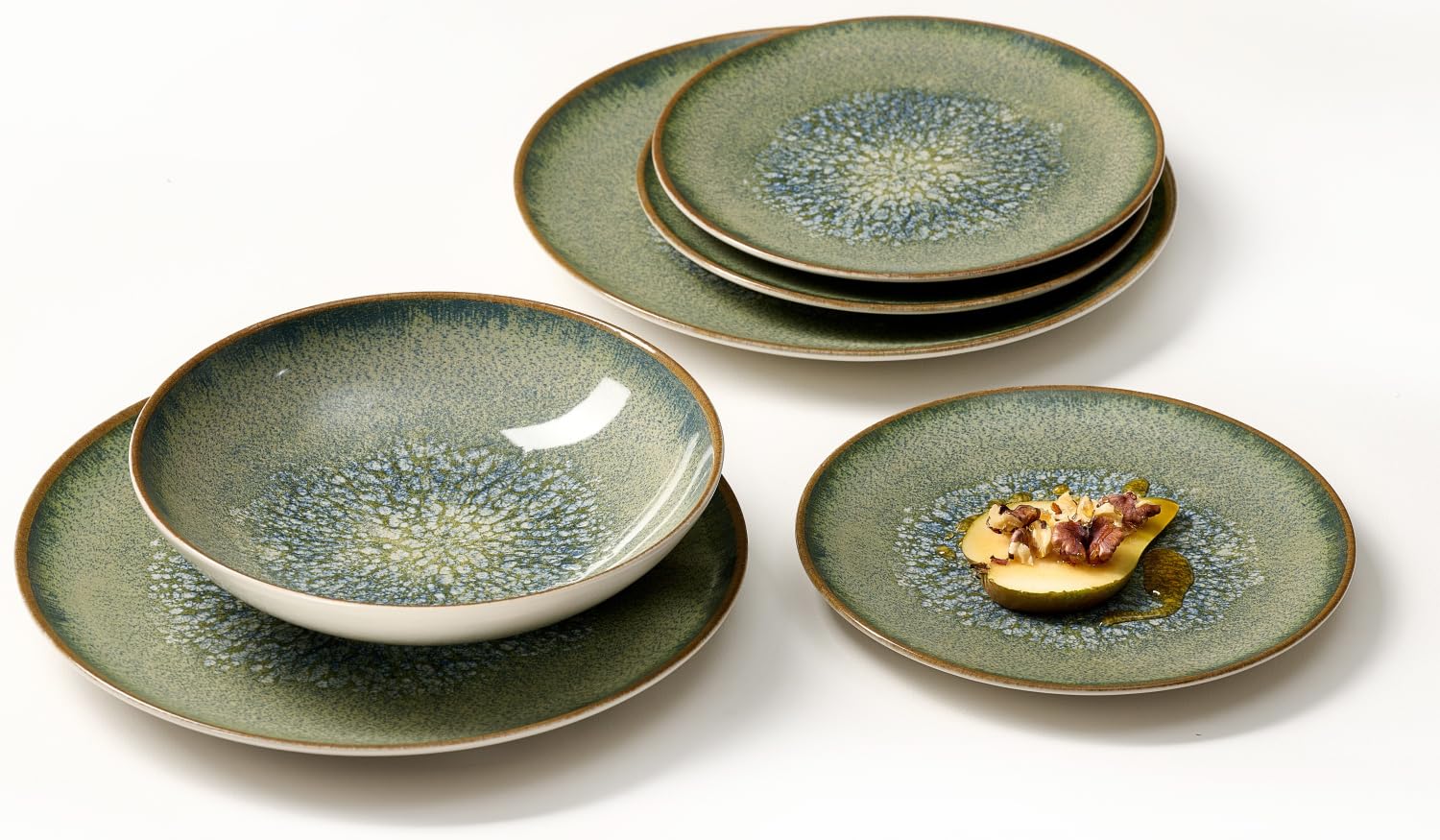 Ritzenhoff & Breker Teller-Set Verde, 12-teilig, grün | Spülmaschinen- und mikrowellengeeignet