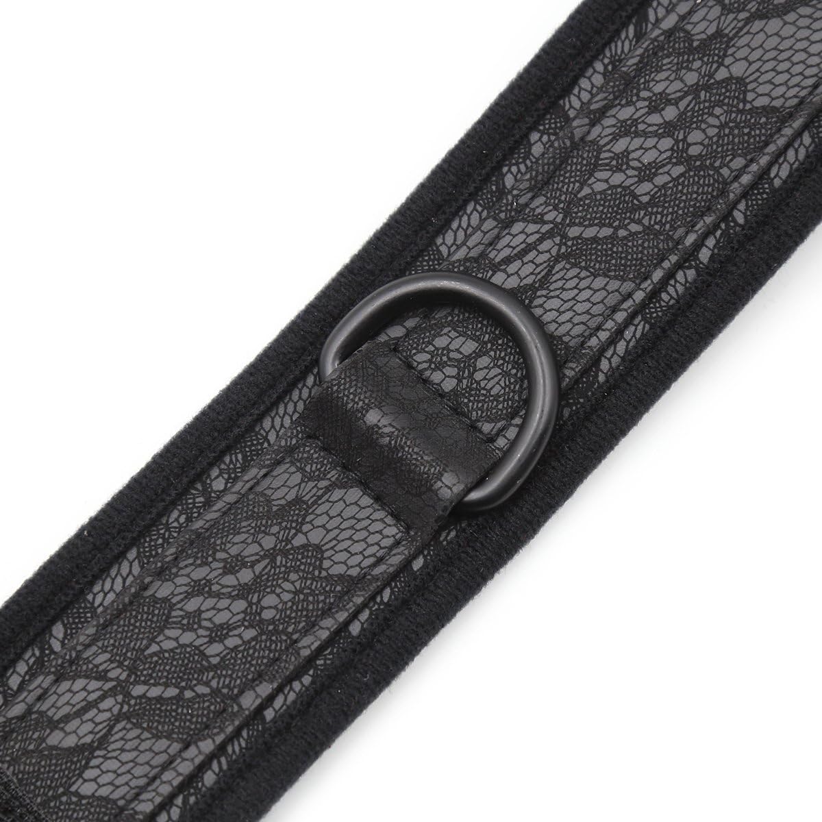 BDSM Black Fun Supplies Lace Bondage Neck Cover Collar Neckchain Traction Dog Chain Alternative Toy Unisex