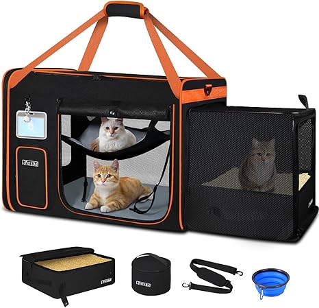 Petskd Side Expandable Extra Large Cat Carrier