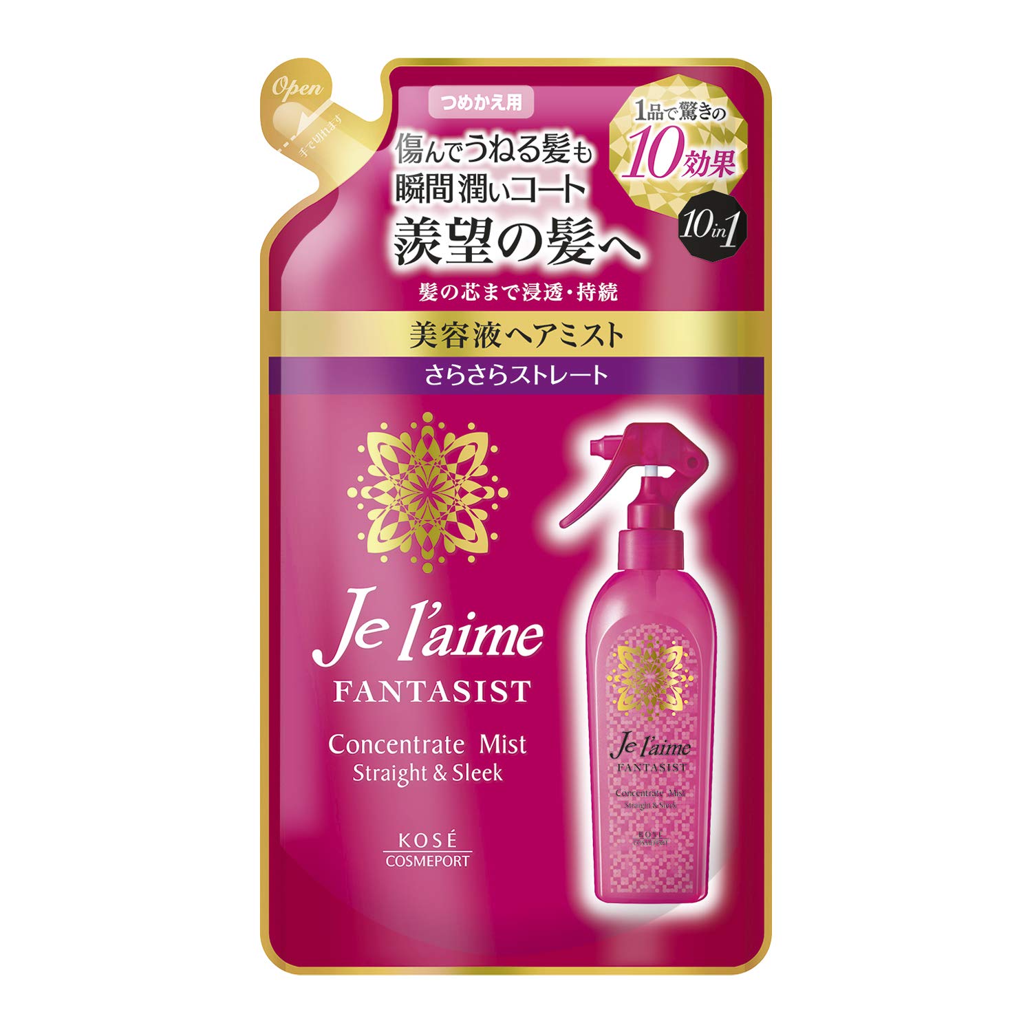 KOSE ジュレーム ファンタジスト コンセントレートミスト(サラサラストレート) つめかえ 230ミリリットル (x 1)