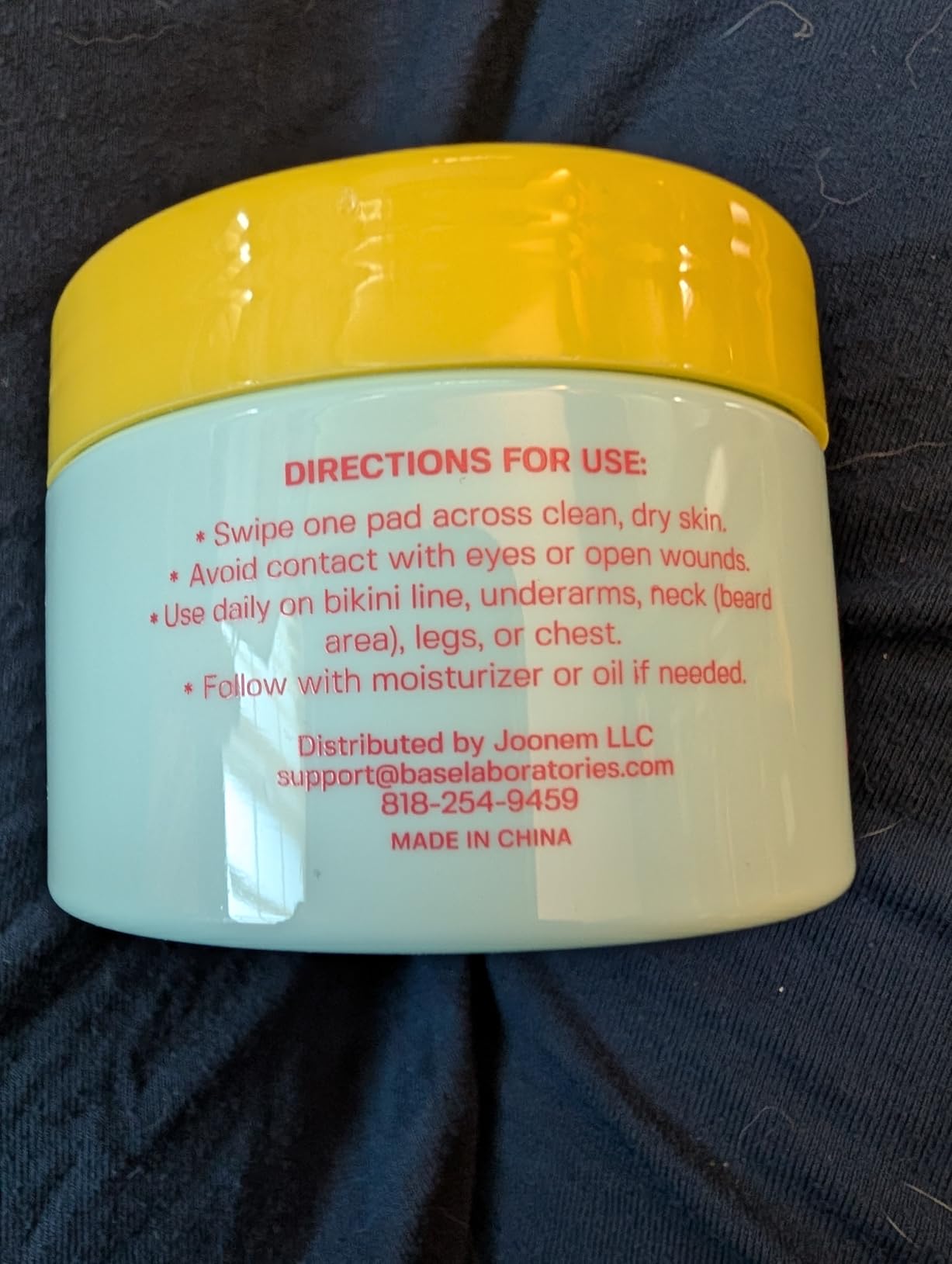 BASE LABORATORIES Ingrown Hair Treatment Pads with AHA+BHA - Razor Bump Treatment - Daily AfterShave to Help Prevent Ingrown Hairs For Men & Women - Bikini Area, Underarms, Neck, Beard – 42 Pads