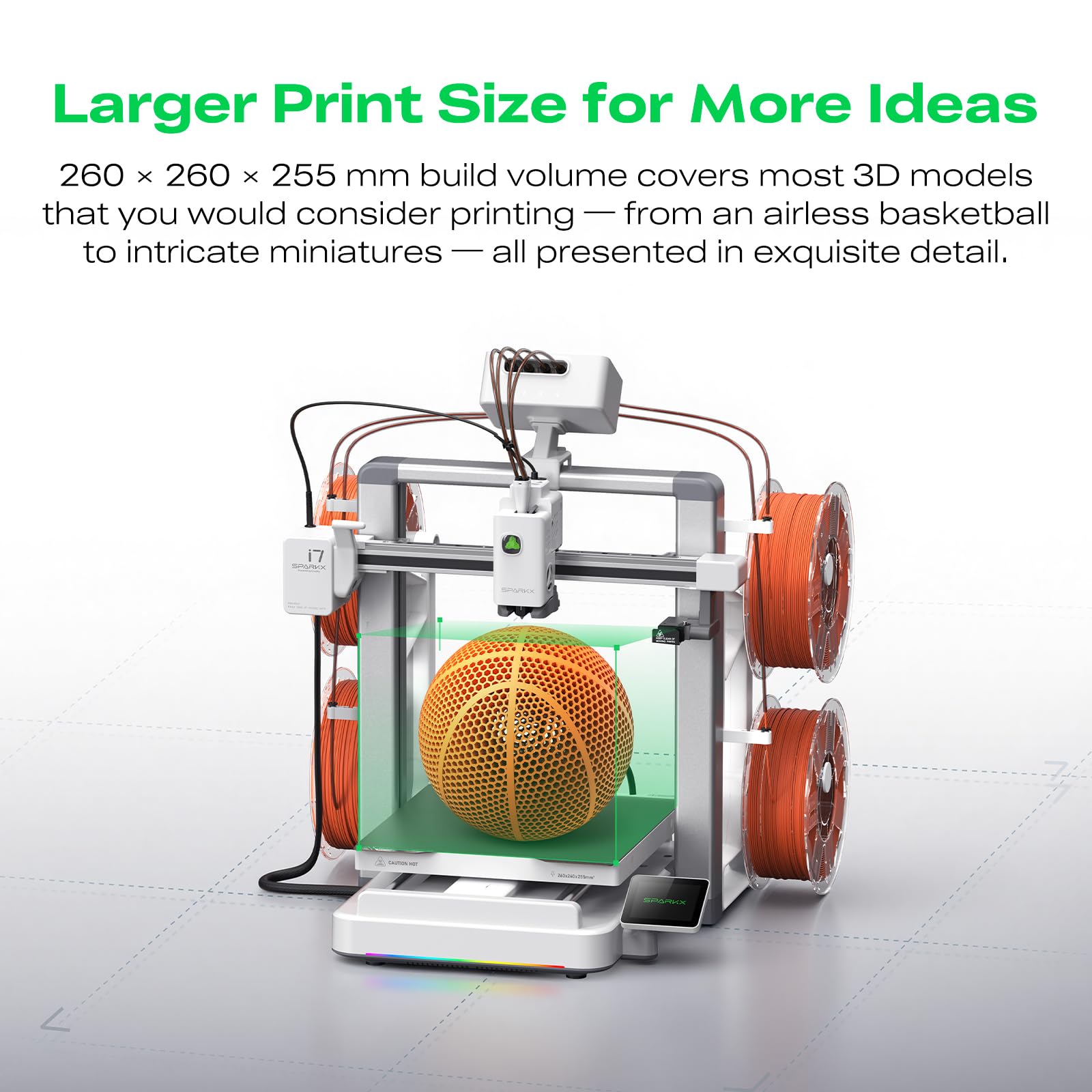 Creality SPARKX i7 Nano 3D Printer - Multi-Color & Auto Leveling -4