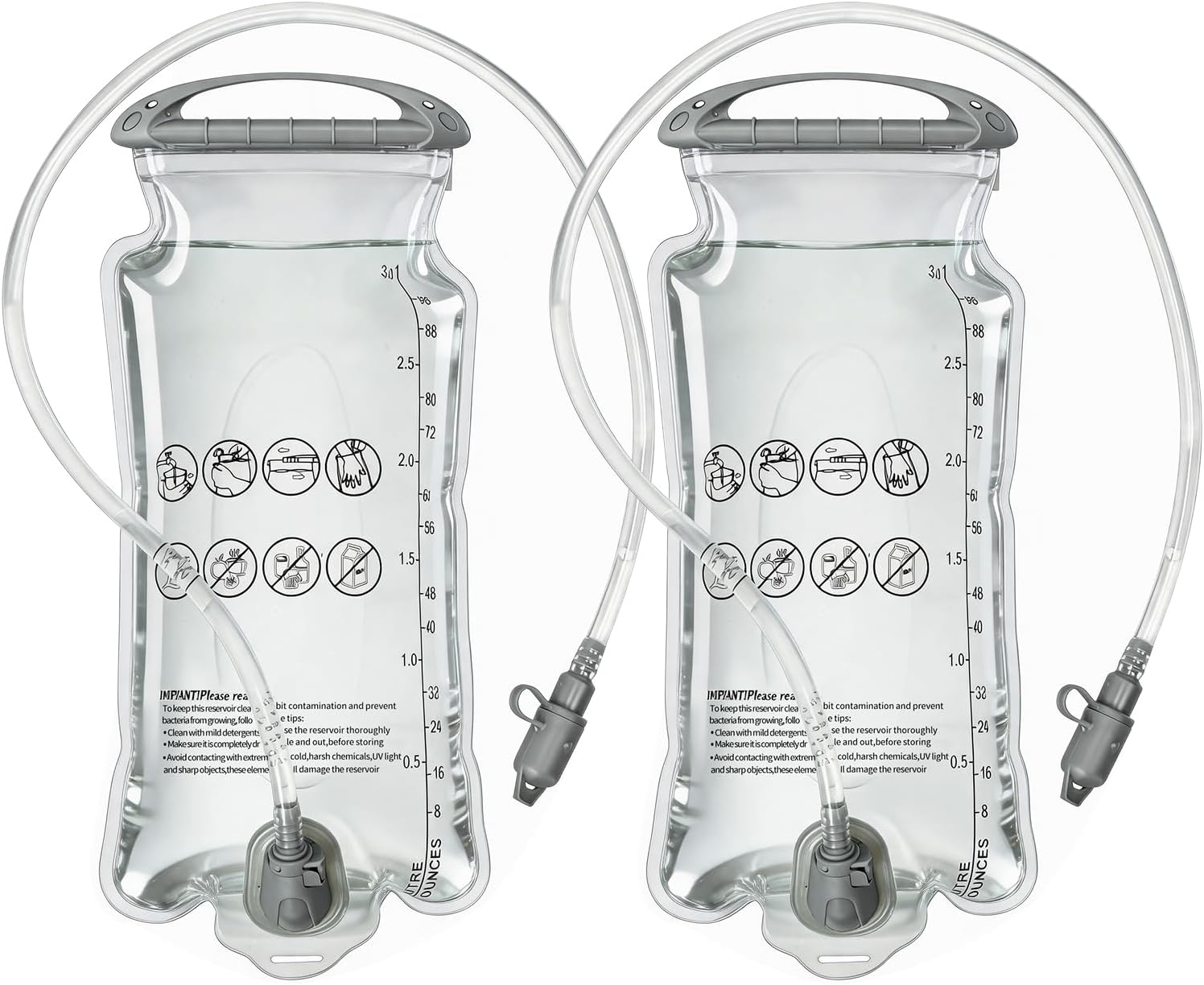 1.5L/2L/3L Hydration Bladder, Leakproof Water Bladde, for Cycling Hiking Camping