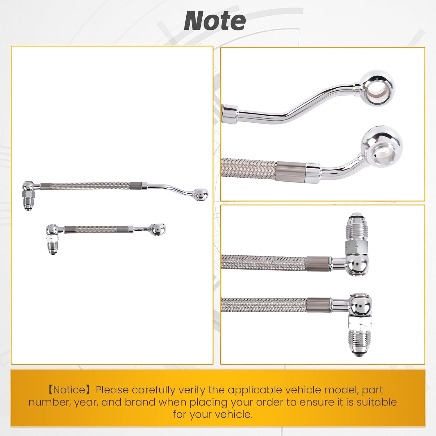 Fuel Injection Lines for 1996-1999 Harley-Davidson Electra Glide Road King, High-Pressure Fuel Supply Hose Assembly, Replaces HDFL005 HDFL-005 60136-96A