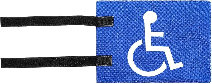 Handicap Flag Holder for Golf Cart - Easy Installation, Disabled Golf Flag - 8" L x 6" H, Mount for Seniors & Handicapped