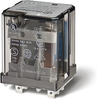 Finder 62.32.8.240.0050 DPDT 15A, 240V AC Coil, AgCdO Contact, Power Relay