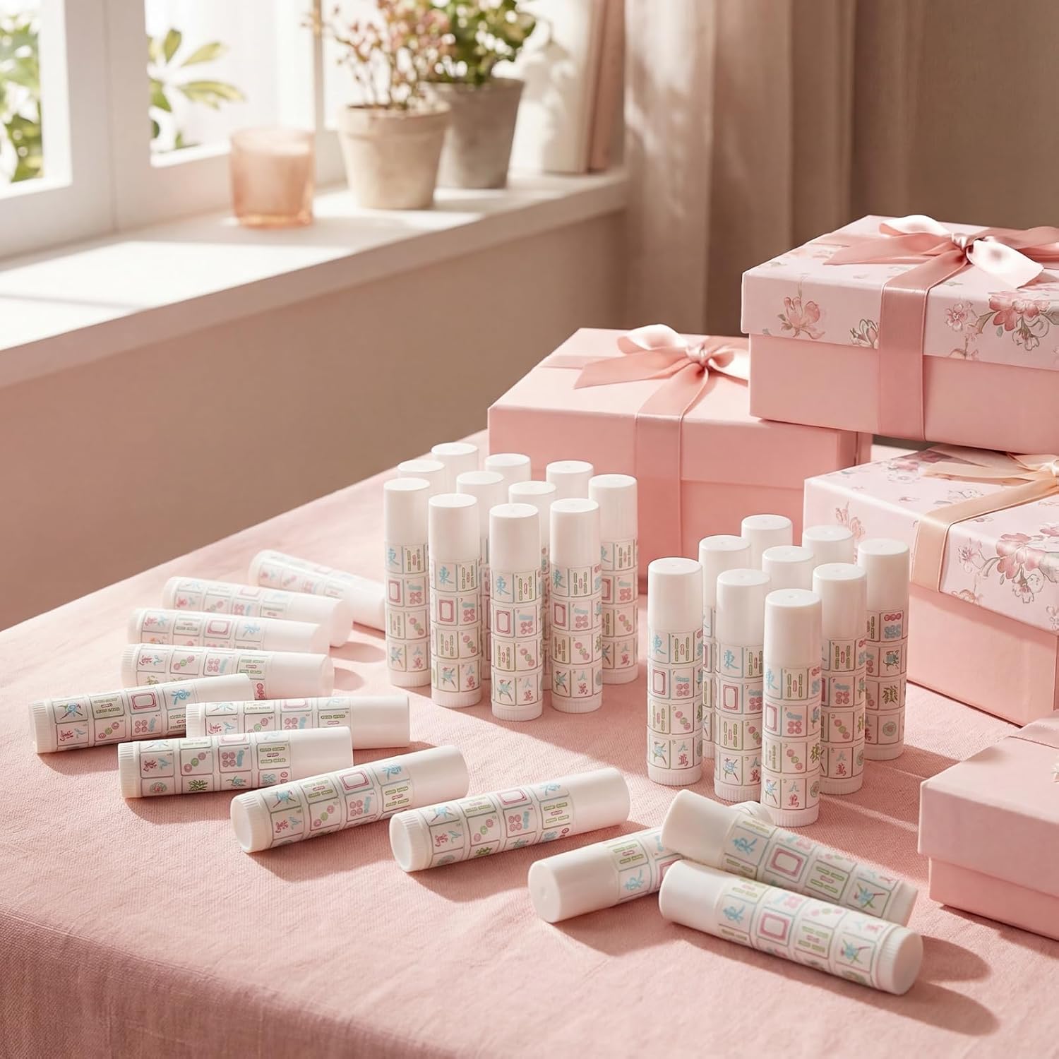 Leelosp 24 Pcs Mahjong Lip Balm Bulk, Party Favors Gifts for Women image 4