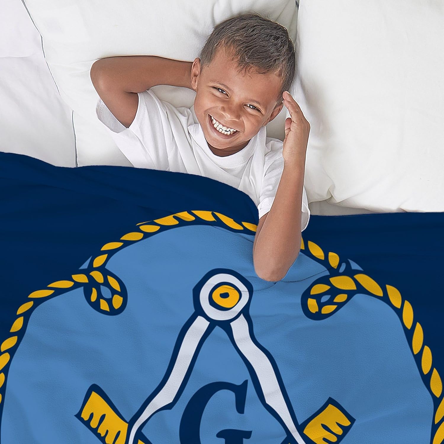 CafePress Single Sided Masonic Blanket Super Soft Fleece Plush Throw Blanket, 60"x50"