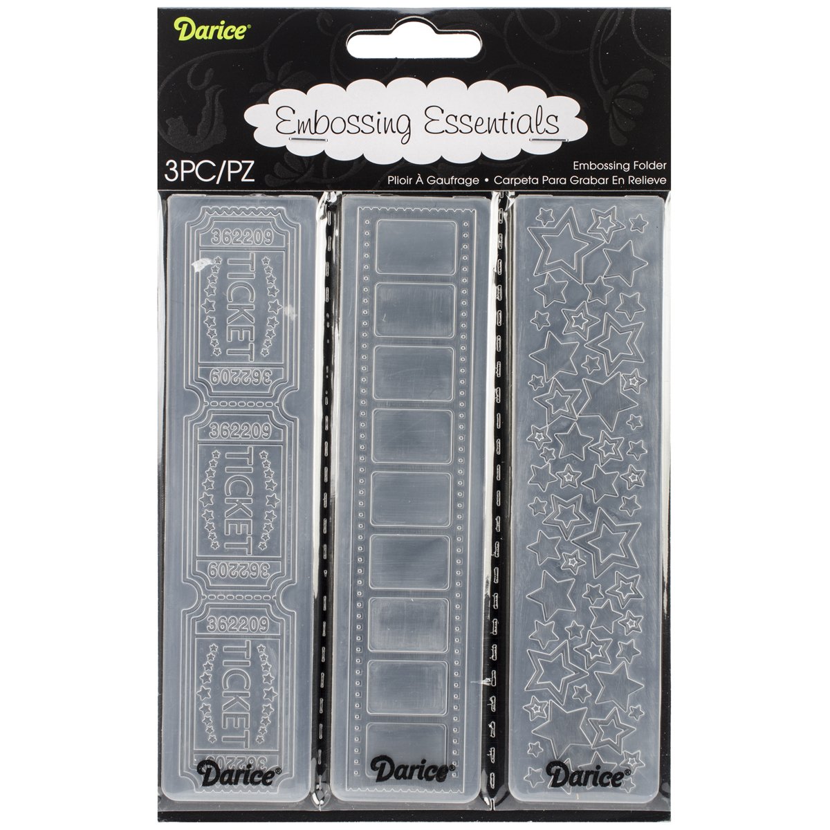 Darice 1219-139 Classeur de gaufrage Plastique Transparent 10,8 x 14,6 x 0,3 cm