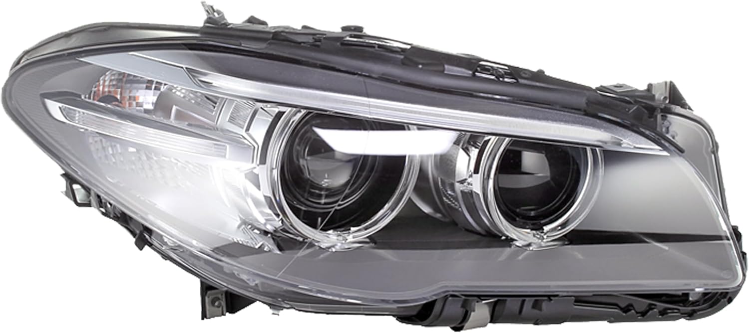 HELLA 011087961 BMW 5 (F10, F11) Passenger Side Headlight Assembly, Multi