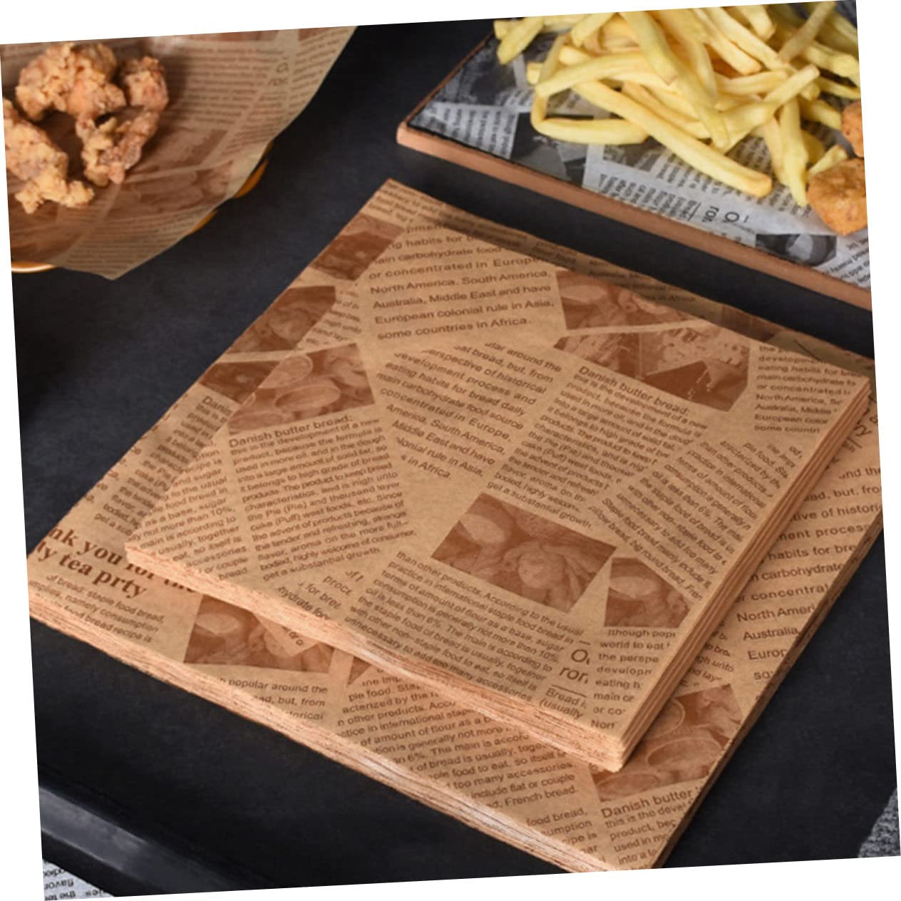 Papier Cuisson 500 Pièces en Pâte de Bois, Séparation D’huile