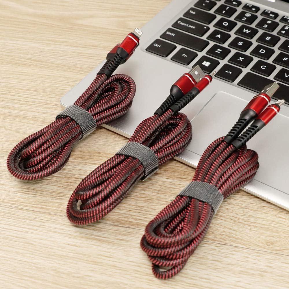 60% оƒƒ Dіѕсоunt Heavy Duty iPhone Charger Cable, 3Pack 6ft Lightning Cable, USB Long Braided Nylon Charging Cord Compatible with iPhone 13/12/11/Pro/X/Xs Max/XR /8/7/6/6S/plus/iPad Mini-Red 60% оƒƒ Dіѕсоunt Heavy Duty iPhone Charger Cable, 3Pack 6ft Lightning Cable, USB Long Braided Nylon Charging Cord Compatible with iPhone 13/12/11/Pro/X/Xs Max/XR /8/7/6/6S/plus/iPad Mini-Red
