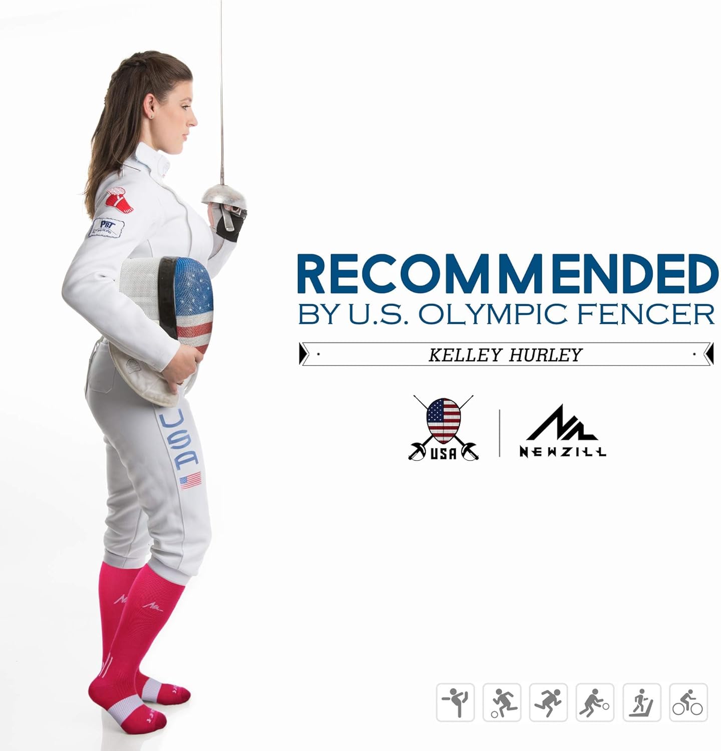 NEWZILL Medical Compression Socks for Women & Men, 20-30 mmHg Knee-High Support for Circulation, All-Day Comfort for Work Travel Running Cycling and Fitness - Image 6