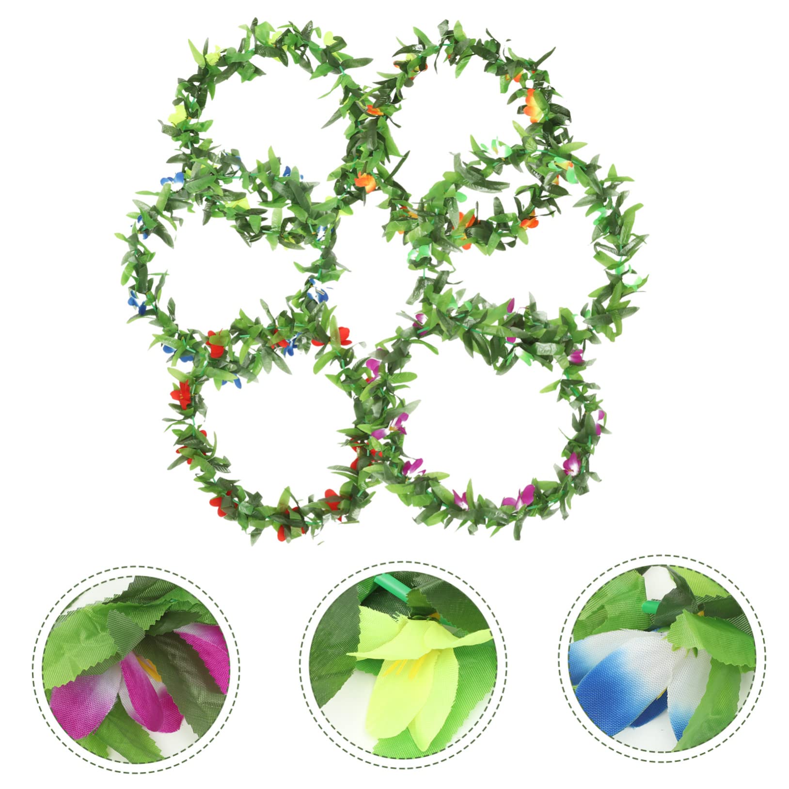 PRETYZOOM 18 STK Hawaiianische Lei Künstliche Blumengirlande hawaiianische Blumenkette blumengirlande künstlich Mottoparty Hawaii hawaiianischer lei für Erwachsene Leis-Ornament
