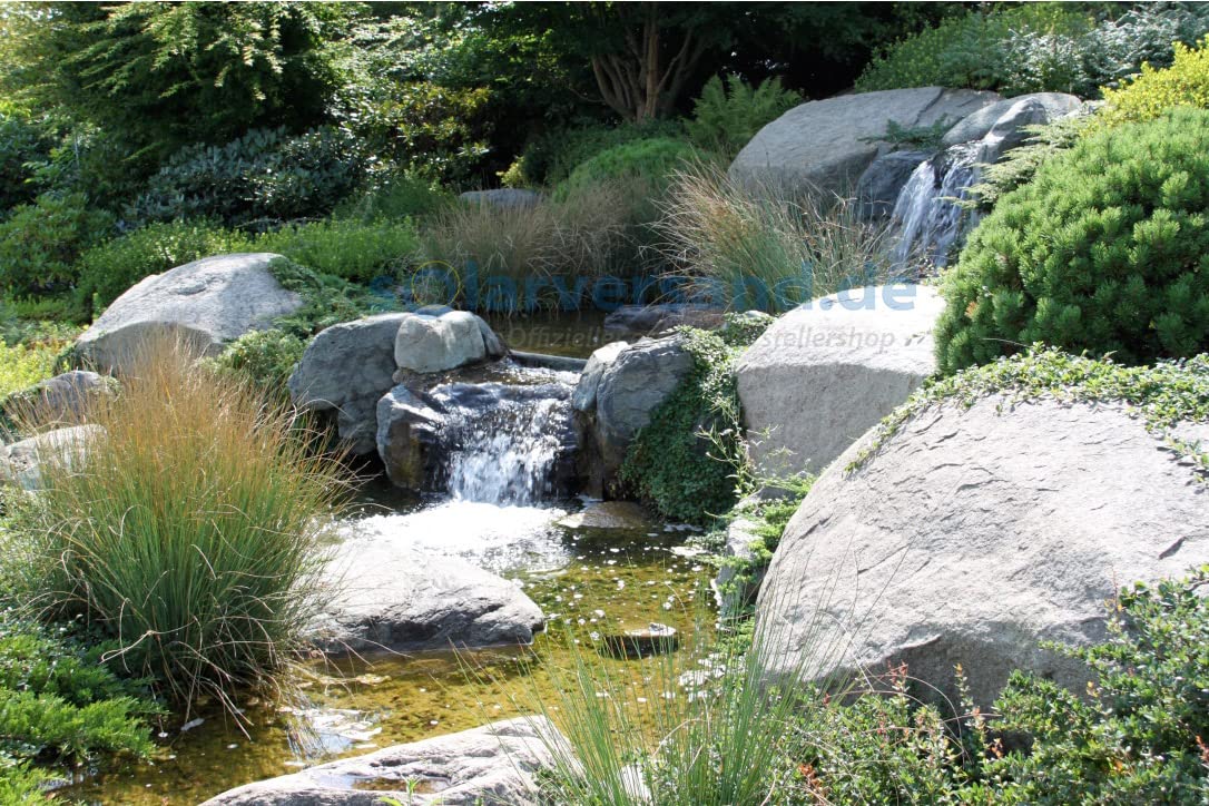 esotec Bachlaufpumpe Waterfall 4200/5000 mit Schlauchanschluss, Wasserfallpumpe, Teichpumpe, Filterpumpe 12-18V DC 101982