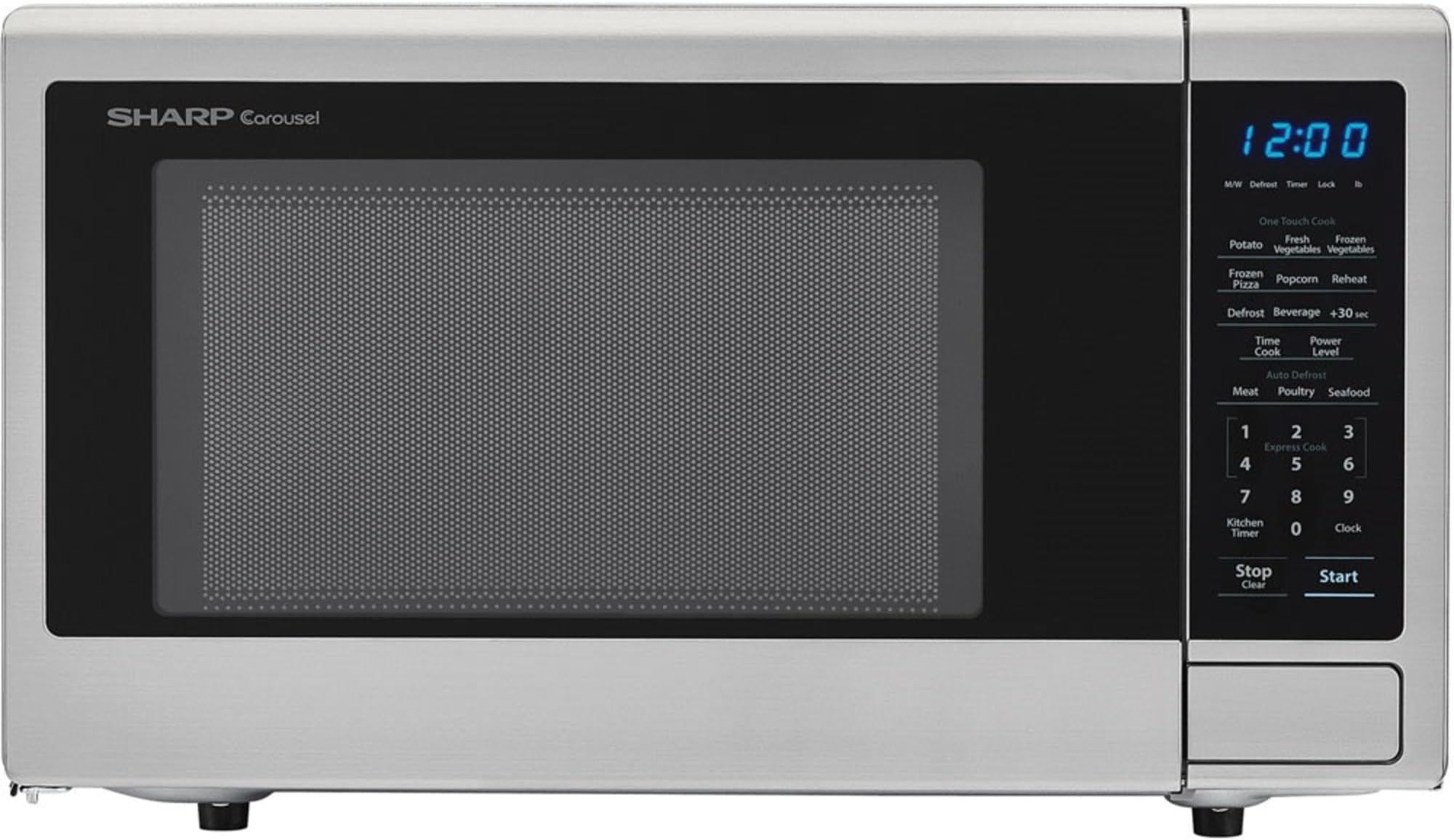 SHARP SMC1132CS Countertop Microwave 1.1 cu. ft. Capacity with 1000 Cooking Watts in Stainless Steel