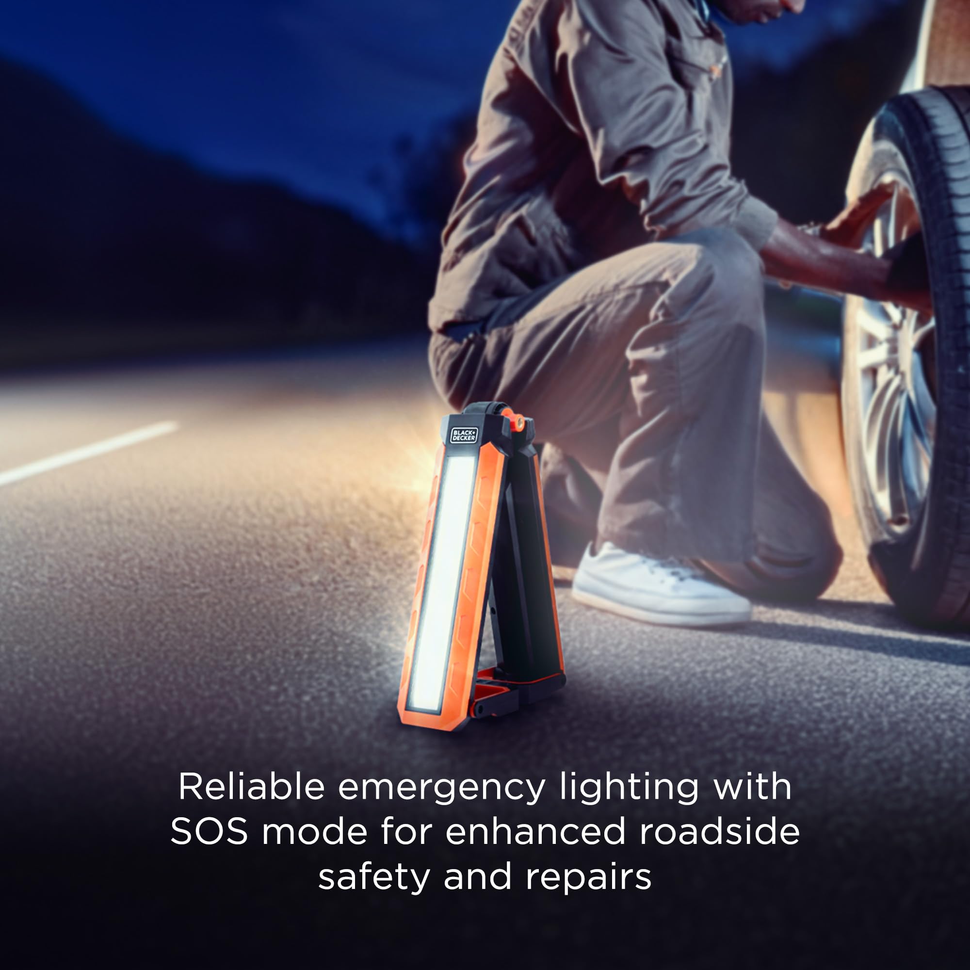 Deck Lights BLACK+DECKER Utility Light, 1000LM USB Rechargeable, Magnetic  3-Sided Magnetic Work Light, image size:2000x2000