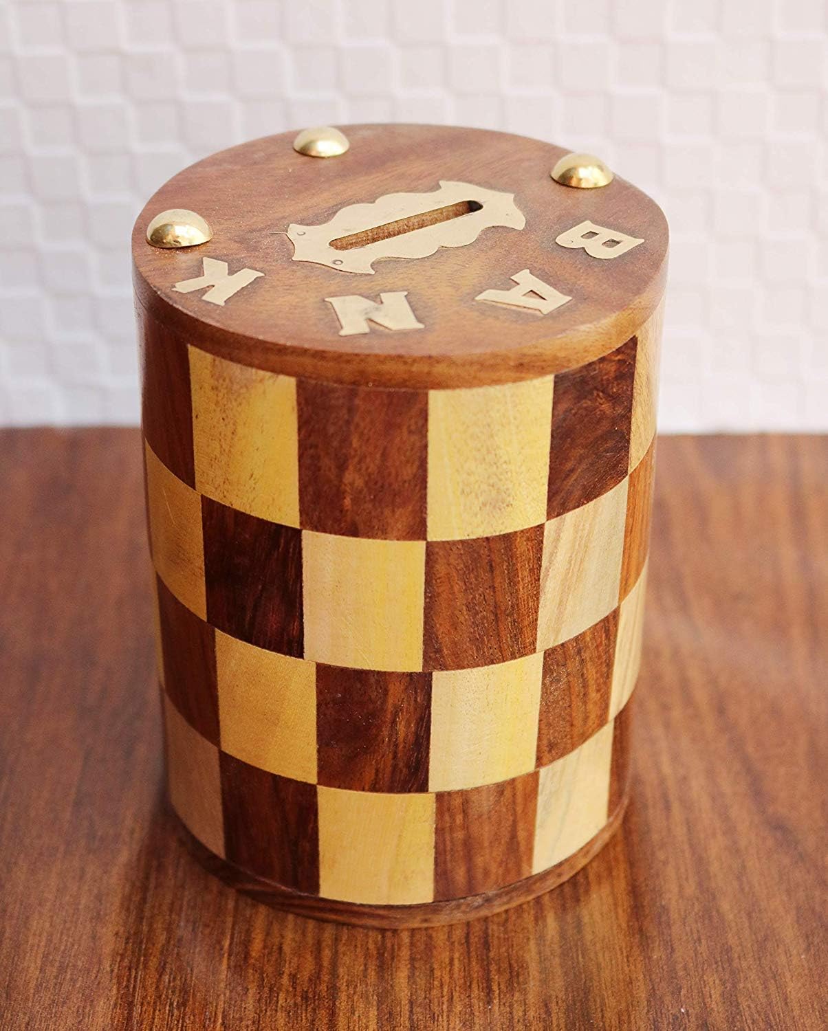 CraftsX2Z Wooden Money Box, Savings Box, Mini Bank, Smart Money Box, Donation Box, Wooden Coin Box, Money Saver, Piggy Bank with Saving 120000 for Kids & Aduls etc. (Small)-image-25