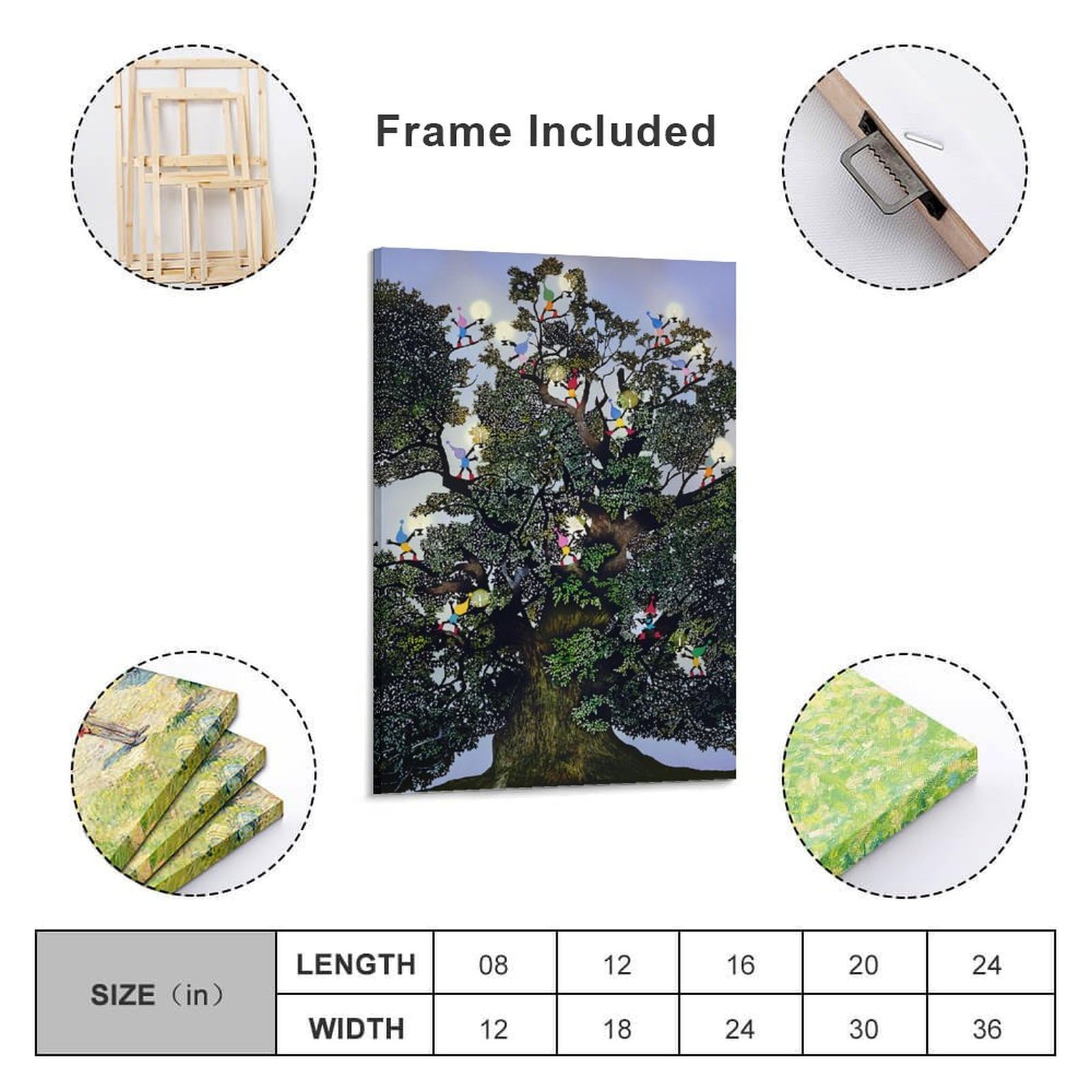 Amazon.co.jp: 藤城清治 大クス癒しの祈り 絵画 ポスター 工芸品の装飾