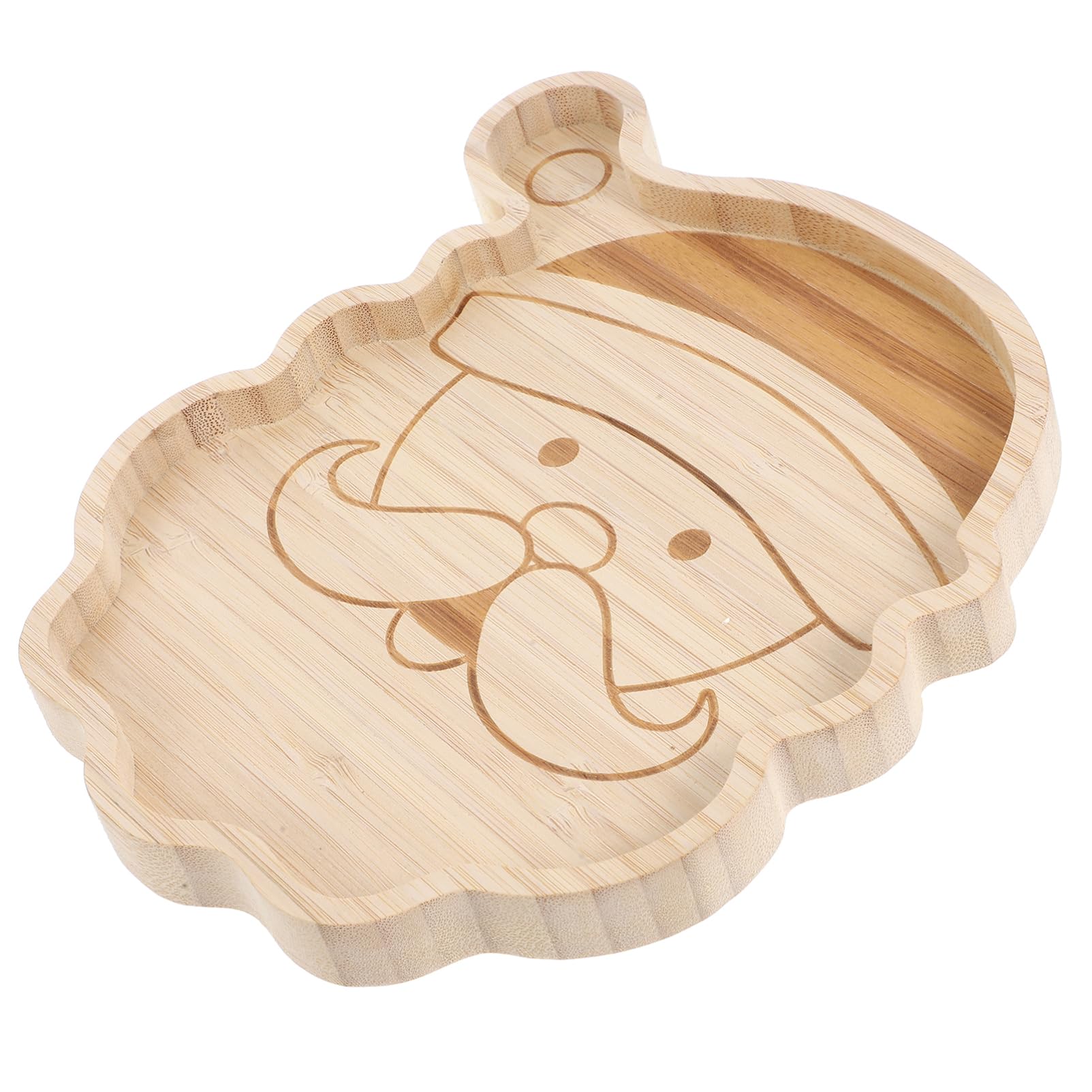 Holibanna Plato De Madera Para Servir De Navidad Bandeja De Aperitivos Decorativa y Funcional